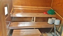 Sauna of beach cabin